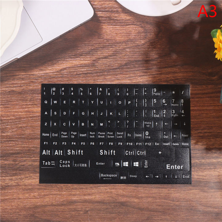 English 120 Keys Matte Standard Waterproof Keyboard Stickers Letter Alphabet Hudduo