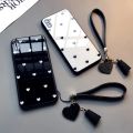 For Realme GT NEO 2 3 5 se PRO c35 c17 Love Heart Tassel Lanyard Phone Case For OPPO Realme 11 9 8 i Pro Tempered Glass Cover.