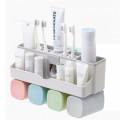 Toothbrush Holder Wall Mounted Toothbrush Holder Cups Bathroom Shelves Bathroom Organizer Tooth Paste Dispenser With Toothbrush Organizer. 