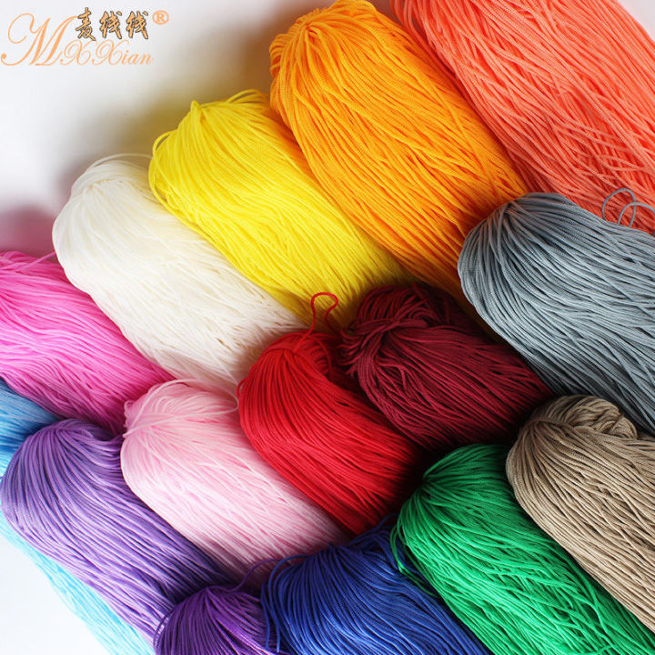 Woolen Yarn for Bag Big Handle Hollow Thread Circle Bag Crochet Thread Braiding Thread Shoes Crocheted DIY Thread Summer Hat Thread 0.25kg