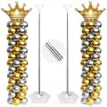 2m Adjustable Telescopic Rod Balloons Supporting Rod Balloon Stand Stick DIY Balloon Fixed Base Birthday Party Decoration. 