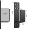 2X4 Door Barricade Brackets Heavy Duty Upgraded Door Bar Holder Brackets for Home Security Suit for 2X4 Lumber Black Accessories. 