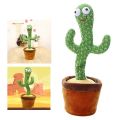 Talking Cactus Toys for Boys Girls Talking Cactus Toy with 120 English Songs and LED Lighting for Home Decoration. 