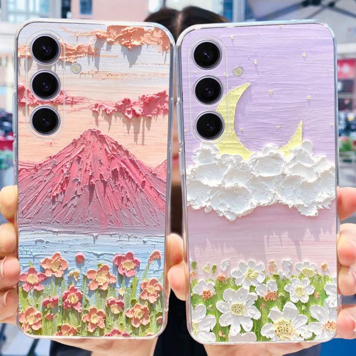Case%20For%20Samsung%20Galaxy%20S24%20Plus%20/%20S24%202024%20Cute%20Flower%20Cat%20Phone%20Bumper%20on%20Samsung%20S%2024%20S24plus%205G%20Soft%20Silicone%20TPU%20Back%20Cover%20-%20Image%204