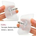 KING 2PCS Self Adhesive Hanging Hook Nails Stickers, Non-Trace No Drilling Transparent Strong Hook Nail , Adhesive Wall Hook Seamless Screw Sticker. 