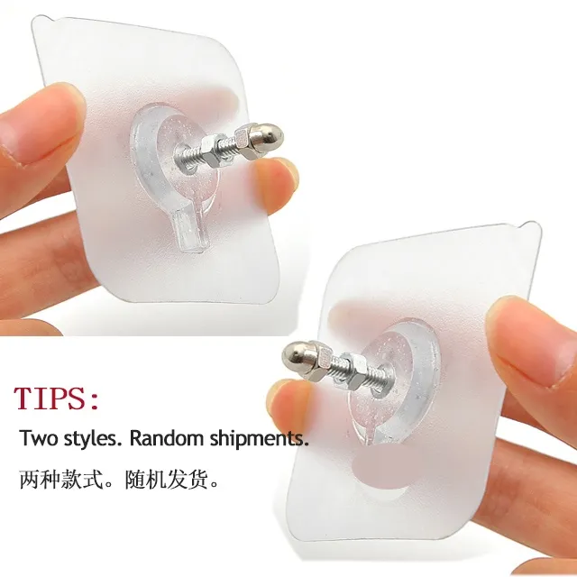 KING%202PCS%20Self%20Adhesive%20Hanging%20Hook%20Nails%20Stickers,%20Non-Trace%20No%20Drilling%20Transparent%20Strong%20Hook%20Nail%20,%20Adhesive%20Wall%20Hook%20Seamless%20Screw%20Sticker%20-%20Image%209