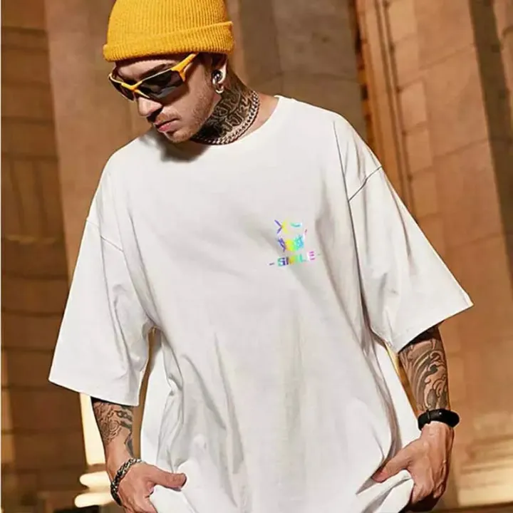 Hip-hop%20Cotton%20Drop%20Shoulder%20T-Shirt%20for%20Men%20and%20Women%20-%20Casual%20Street%20Style%20-%20Perfect%20for%20Everyday%20Wear%20in%20Any%20Season%20-%20Image%203