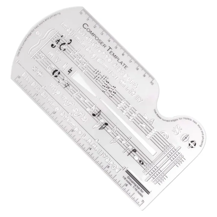 Song Writer'S Composing Template Stencil for Music Notes & Symbols A ...