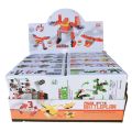Assembling toys assembling children's granular building blocks puzzle boy puzzle robot building block car model 2 yuan toy.