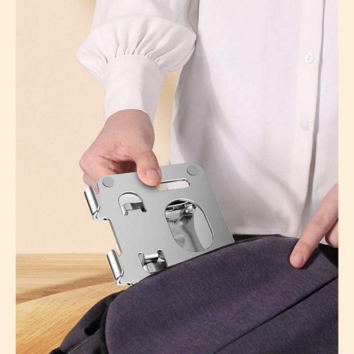 2026%20Folding%20Adjustable%20Height%20Ergonomic%20360%20Rotation%20CNC%20Aluminum%20Desk%20Laptop%20Stand%20-%20Image%204