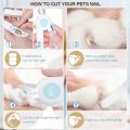 LED Light Pet Nail Clipper Professional Pet Cat Dog Nail Trimmer Cat and Dog Nail Cutters Animal Grooming Rabbit Nail Clippers with Cat Dog Nail File Grinder.