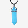 Glowing Necklace Pendant Bull-Et Hexagonal Chain Stone Luminous Necklace Night Fluorescence Glow In The Dark Gift - Necklace For Girls.