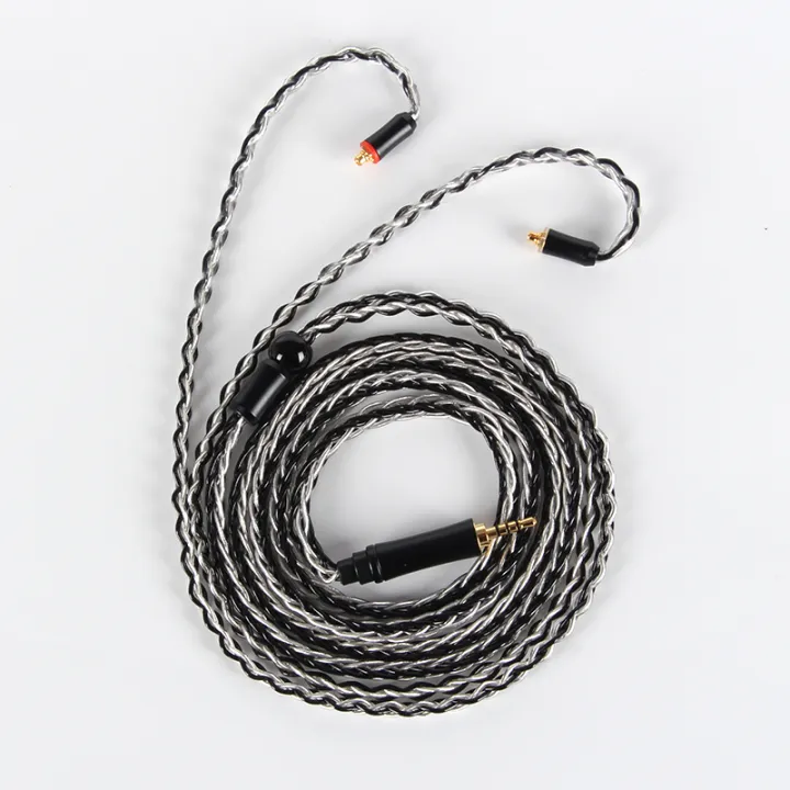 Xinhs%208%20Core%205n%20Single%20Crystal%20Copper%20Silver%20Plated%20Wire%20Headphone%20Upgrade%20Cable%20-%20Image%202