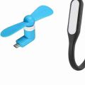 USB Light & OTG Fan B - Multicolor 1 piece.