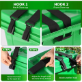 Adjustable Dual Trash Can Lock-2pcs Animal Proof Locks for Securing Trash Can Lids.