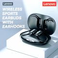 【FUPANG】Lenovo XT80 True Wireless Bluetooth 5.3 Earphones with Button Control Power Noise Earhooks Waterproof Headset. 