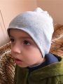 Cotton Baby Hat Street Dance Hip Hop Cap Spring Autumn Toddler Hat for Boys Girls Knit Beanie Hat Solid Color Kids Hat.
