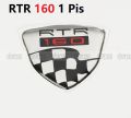 Apache RTR 160 dash board sticker for motorcycle- 1 pcs Sticker -silver. 