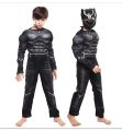 Black Panther Costume Cosplay Avengers Mask Children's Ball Party One-Piece Tights Festival Dress up.