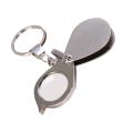 Portable Handheld Folding Pocket Magnifier 30X Metal Mini Loupe Jewellery Identification Loupe Magnifying Glass for Reading Gift.