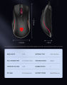 LANGTU G1 Wired Gaming Mouse 2400-7200 DPI RGB Silent Game Office Mouse. 