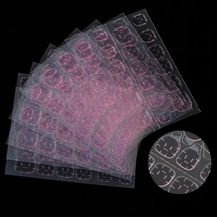240Pcs%20Transparent%20Fake%20Nails%20Pink%20Jelly%20Double%20Sided%20Adhesive%20Ultra-Thin%20Tape%20-%20Image%207