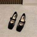 Women's Flats Shoes 2024 Spring New Fashionable Square Toe Women Ballet Flats Shoes Solid Simple Shallow Ladies Single Shoes.