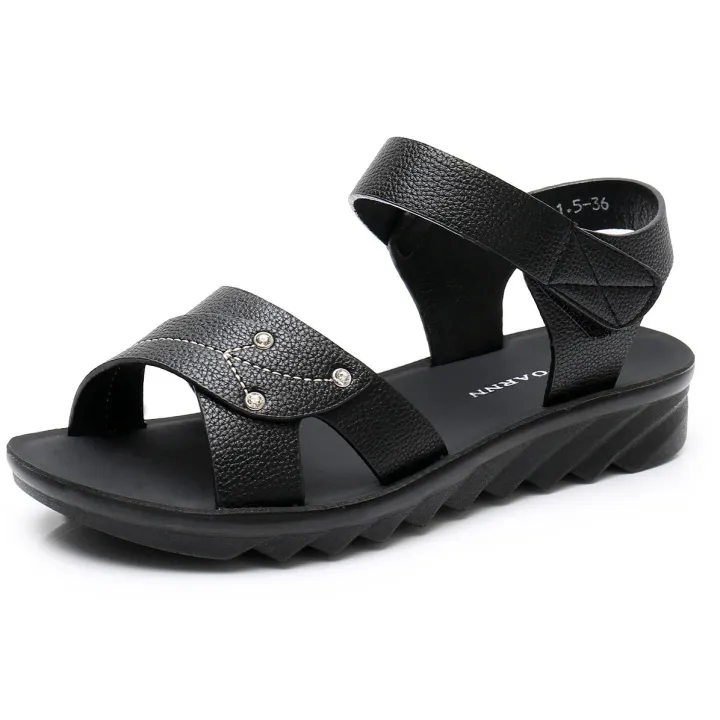 Granny%20women's%20shoes%20new%20summer%20flat%20middle-aged%20people%20anti-slip%20soft%20sole%20summer%20comfortable%20middle-aged%20and%20elderly%20mother%20sandals%20-%20Image%205