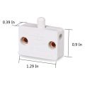 6Pcs Door Led Switch for Closet Light,Normally Closed Cabinet Electrical Lamp Switches,for Closet Pantry Cabinet White. 