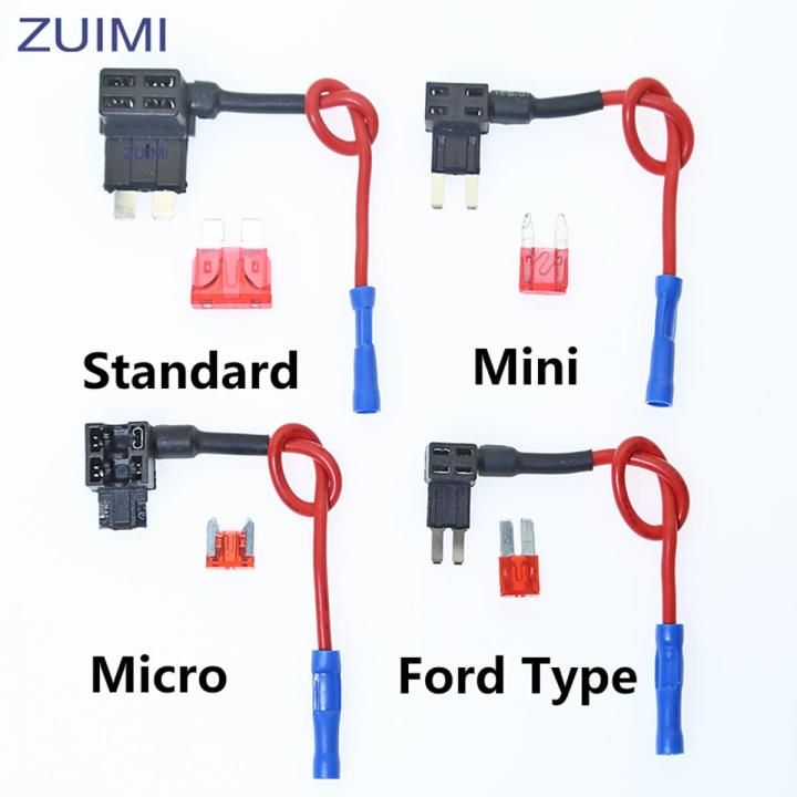 Nilight 10 Portafusibili Add-A-Circuit Per Mini Fusibili ATM/APM, Con Fusibili 15A Inclusi - 4