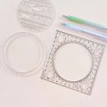 Ellipse Springhall Angle Geometric Drawing Template Circle Maker Drawing Ruler Multifunctional Drawing Ruler. 