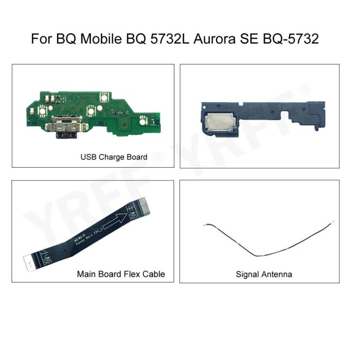 For BQ Mobile BQ 5732L Aurora SE BQ-5732 USB Charging Dock Board/Main Board Flex Cable/Signal Antenna/Speaker Phone Repair Parts