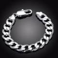 Stainless Steel Chain Bracelet for Men Fashion Metal Jewelry Durable and Stylish Accessory.