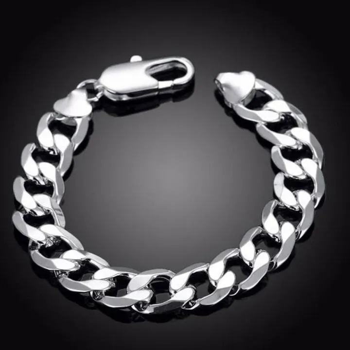 Silver Stainless Steel Bracelet for Men