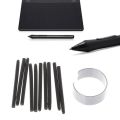 Graphic Drawing Pad Pen Nibs for Wacom Intuos, Bamboo Graphire Tablet Stylus Digital Pens, 10-Pack - Black K0AC.