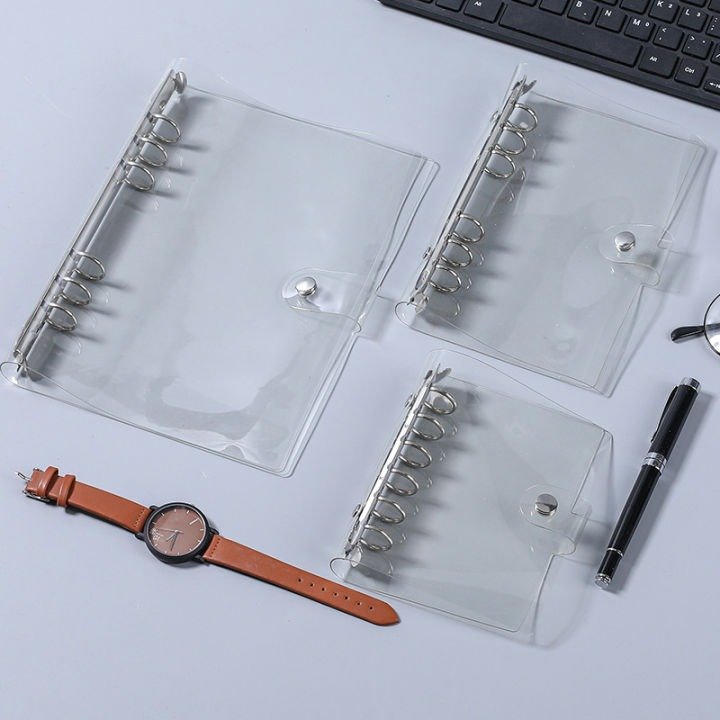 A5/A6/A7%20Transparent%20PVC%20Clip%20File%20Folder%20Notebook%20Loose%20Leaf%20Ring%20Binder%20Planner%20Agenda%20School%20Office%20Supplies%201Pcs%20-%20Image%207