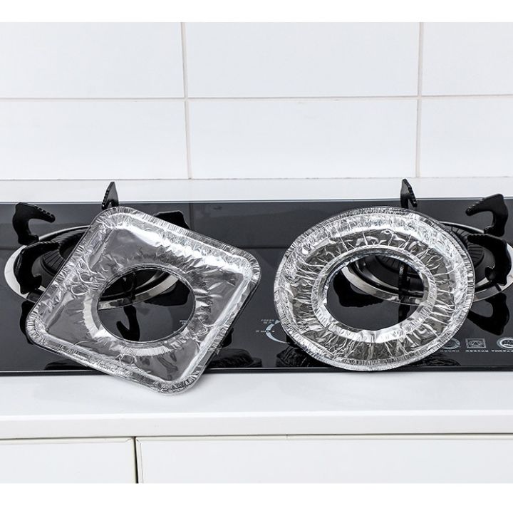 10%20Pcs/Set%20Stove%20Protector%20Cover%20Disposable%20Aluminium%20Foil%20Gas%20Stove%20Burner%20Liner%20Oil%20Proof%20Cleaning%20Pad%20Mat%20Kitchen%20Accessories%20-%20Image%208