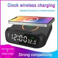 Wireless Charger Stand With LED Digital Display For iPhone 11 12 13 Samsung Xiaomi Desktop Clock Mobile Phone Charger Station. 