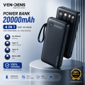 Vendens 20000 and 10000 mah 4 in 1 fast charging power bank (premium quality).