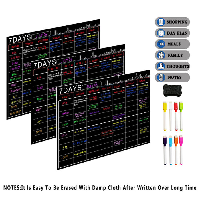 Magnetic%20Dry%20Erase%20Calendar%20Set%2016X12%20Inch%20Whiteboard%20Weekly%20Planner%20Organizer%20A3%20White%20Board%20for%20Refrigerator%20Fridge%20Kitchen%20Home%20-%20Image%208