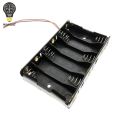 【Daily Necessities For Anyone Store】WAVGAT Size Battery Holder Box For 6pcs Size AA Battery Case Storage Holder With DC2.1 Power Jack For Arduino.. 