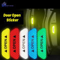 Car Door Reflective Safety Stickers, Safety Warning Logos Anti-Collision Stickers, Car Anti-Scratch Decorative Protection Body Articles, Universal for Car Safety. 