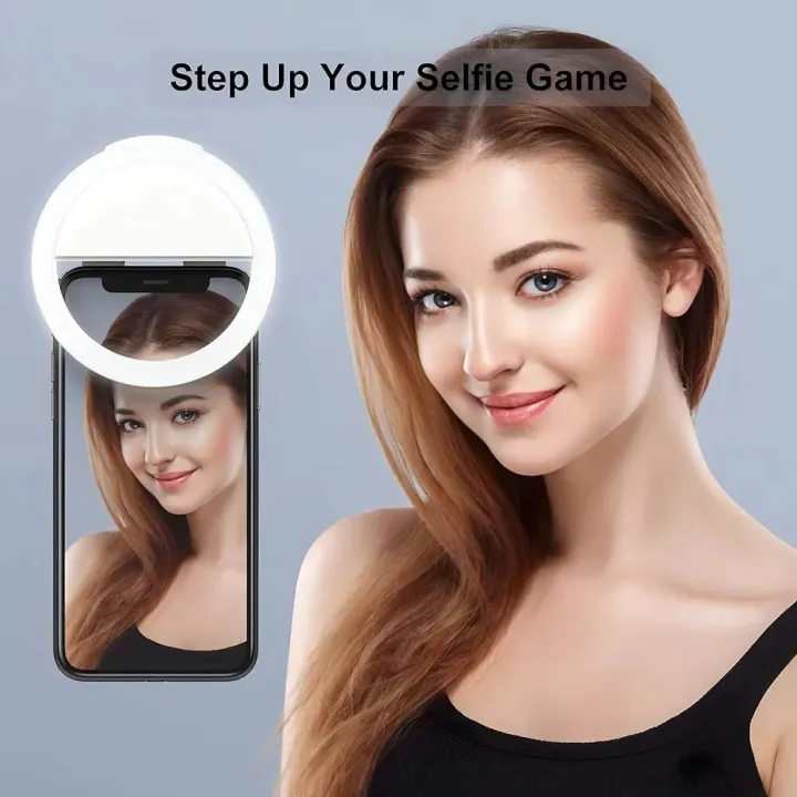 Rechargeable%20Portable%20Clip-on%20Selfie%20Ring%20Light%20With%2036%20LED%20for%20iPhone/Android%20Phone%20Photography%20Camera%20Video%20%7C%203%20Adjustable%20Light%20Modes%20-%20Image%203