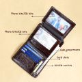 Ciephia Classic Style Genuine Leather Rfid Wallets for Men Thin Short Multi Function Tri Fold Card Holder Male Purse Money Clip.