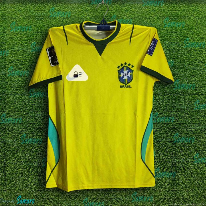 Brazil World Cup Jersey 2026 Thai Premium Football Jersey For Men - Half Sleeve world cup t shirt - Brazil Jersey 2026