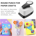 3Pcs Paper Craft Punches-Hole Puncher Single,Hole Punch Shapes, Hole Puncher for Crafts 9/16/25mm Circle Punch Set. 