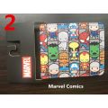 Movie Spiderman Marvel Newest Wallet Avengers Cartoon Iron Man Captain America Thor Hulk Leather Short Purse With Coin Pocket for Kids Men Women Fans.