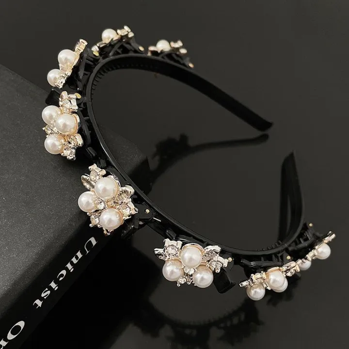 Golden%20Leaf%20Rhinestone%20Hairband%20with%20Clips%20for%20Women%20Resin%20and%20Pearl%20Design%2013cm%20-%20Image%202