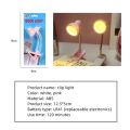 GC Led Night Lights Cute Mini Table Lamp 360 Degree Rotatable Student Eye Protection Clip-on Reading Lamp light color:pink. 