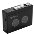 Black Retro Stereo Cassette Player Walkman Cassette Tape Music Audio Auto Reverse with Bluetooth.